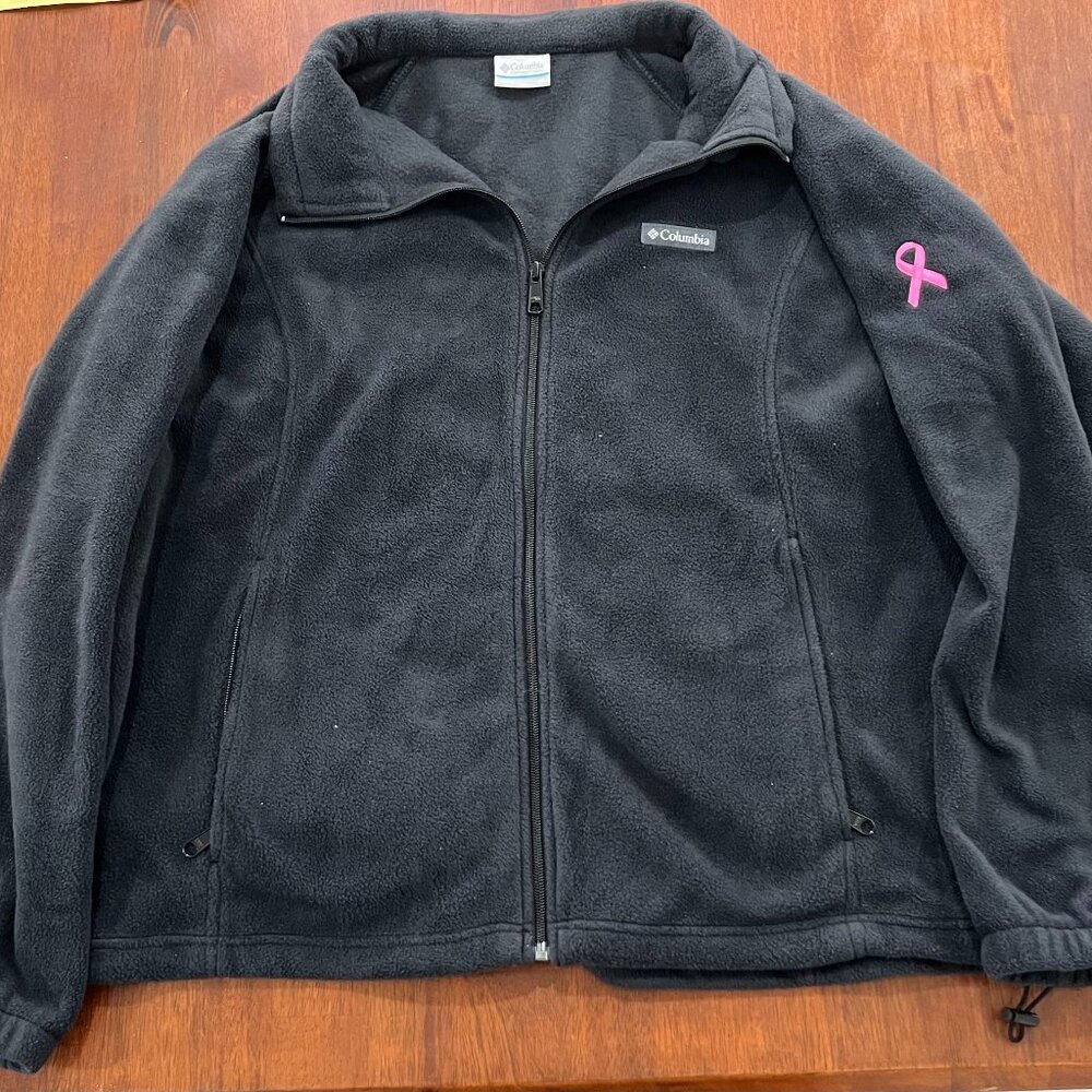 Columbia Women's Black Breast Cancer Awareness Fleece 2XL